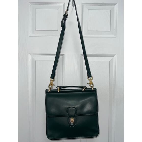 Green Real Leather Purse with Detachable Straps – Excellent Condition Willis - Picture 15 of 16